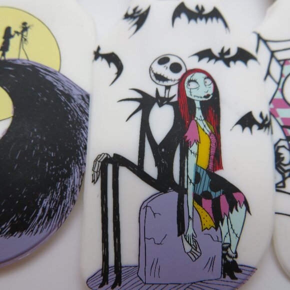 Silicone Spatula Nightmare Before Christmas 4 Pack Set Short Wood Handle New - Picture 5 of 12